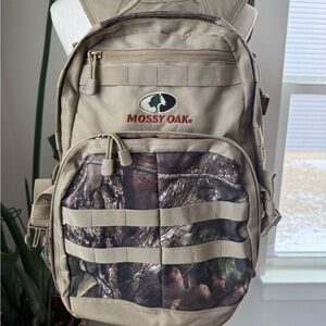 Mossy Oak Tan and Brown Camp Backpack